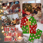 Artsadd Personalized Pajamas with Faces for Women Men Custom Christmas Pajamas Gifts for Family Couple, Funny Photo Pjs