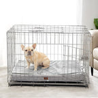 EHEYCIGA Waterproof Dog Bed Orthopedic 30"x20", Memory Foam Pet Bed for Medium Dogs, Washable Pet Mat with Removable Cover, Grey