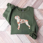 Brittany Dog Lover Personalized Sweatshirt, Custom Name Floral Pet Owner Apparel, Cozy Breed Outfit, Unique Gift for Dog Parents and Pet Lovers, Gift for Birthdays Surprise