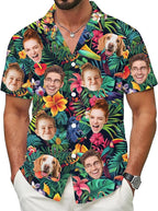 Custom Hawaiian Shirt with Face for Men Women Youth Kid, Personalized Hawaiian Shirts with Face Logo Photo Picture