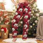 Custom Pajama Pants Women Personalized Face Pajamas Bottom Couple Pajama Pants Valentines Day Christmas Gifts