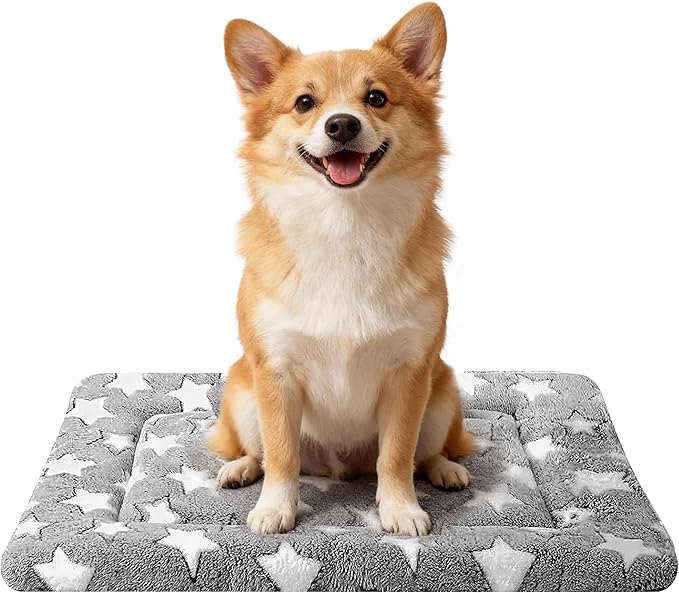 Dog Bed Mat - Comfortable Kennel Pad, Multi-Purpose Crate Bed & Mat for Dogs & Cats – Soft Crate Pad for Dog & Cat (Gray, M(30"x20"x1.5"))