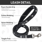 GAMUDA Small Dog Harness Collar and Leash Set, Step in No Chock No Pull Soft Mesh Adjustable Dog Vest Harnesses Plaid Reflective for Dogs Puppy Cats Kitten Rabbit (Black, L)