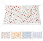 Reversible Silent Cat Bed Self Warming Pet Pad Thin Style Mat Washable Cushion Pad, Pad for Window Perch Outdoor Cat Houses, for Cats, Small Dogs, Rabbits, Non Electric,(Red Puppy,L)