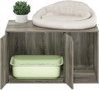 Furinno Peli Litter Box Enclosure, French Oak Grey