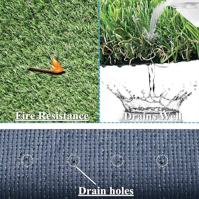 ALTRUISTIC Realistic Pet Artificial Grass for Dogs Indooor Outdoor Decor, 70 oz Extra-Heavy & Thick Garden Lawn Landscape Synthetic Grass Turf, Fake GrassTurf Mat Rug