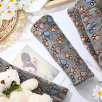 Tuanse 4 Pack Ultra Soft Dog Cat Bed Mat Small Animal Guinea Pig Bed with Cute Print Reversible Fleece Dog Crate Kennel Pad Cozy Washable Thickened Hamster Pet Beds Mat(13 x 10 Inches,Gray)