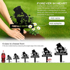 Custom Hamster Grave Marker Metal Memorial Stake for Cemetery or Garden Decoration, Personalized Loss of Hamster Remembrance Gift - Sympathy Sign Floral Plaque Tombstone