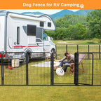 Dog Fence Outdoor Pens Outside,Portable Dog Play Pen 40" H 12 Panels Pet Playpen Exercise Pens for Puppys Small Medium Large Dogs RV Camping Yard Garden Indoor Wide Gate