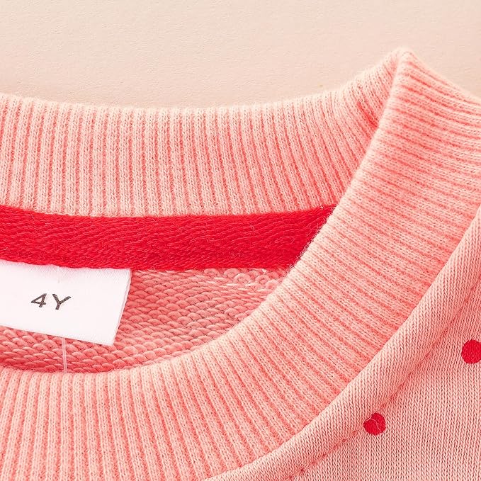 Bumeex Toddler Girl Sweatshirt Clothes Outfit,Cotton Crewneck Christmas Clothing