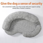 Orthopedic Memory Foam XXL Dog Bed for Large Sized Dog - Washable & Waterproof & Removable Cover -Round Calming Bed for Anxiety Relief (51 x 34 x 8 Inch)