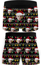 M YESCUSTOM Custom Faces Funny Short Briefs Gift for Husband Underwear
