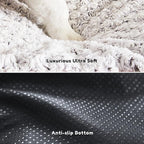 WESTERN HOME WH Large Dog Bed for Large, Jumbo, Medium Dogs, Orthopedic Pet Bed Waterproof Mattress with Removable Washable Cover, Thick Egg Crate Foam Dog Bed with Non-Slip Bottom
