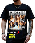 NAZENTI Custom Valentine Shirt Gifts for Boyfriend, Customized Bootleg Rap Tee