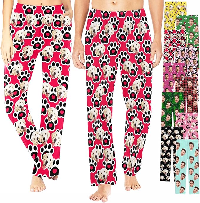 Custom Pajama Pants Customized Pajamas For Men Women Funny Xmas Pjs