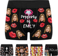 M YESCUSTOM Custom Faces Funny Short Briefs Gift for Husband Underwear