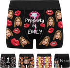 M YESCUSTOM Custom Faces Funny Short Briefs Gift for Husband Underwear