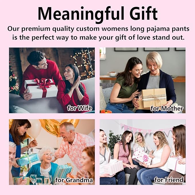 D-Story Custom Short Pajama Set with Pet Face Personalized Photo Sleepwear 2 Pieces Pjs Nightwear Xmas Gift for Women