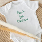 COUPLEHOODIES Personalized Baby Onesie Bodysuit – Custom Embroidery Gift for Pregnancy Reveal Baby Shower or First Grandchild
