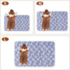 1 Pack 3 Blankets Super Soft Fluffy Premium Fleece Pet Blanket Flannel Paw Printed Throw for Dog Puppy Cat (Small 23x16'', Purple, Pink, Green)