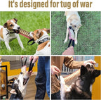 Storystore Dog Tug Toy Dog Training Bite Pillow Jute Bite Toy - Best for Tug of War, Puppy Training Interactive Play - Interactive Toys for Small and Medium Dogs (Striped, 11.8" x 3.15")