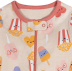 Onesies Brand Baby Girls' 4-pack Sleep 'N Play Footies Multi Pack