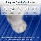UPSKY Cat Litter Mat, Large Kitty Litter Trapping Mat Soft on Kitty Paws, Litter Box Mat Keep Floor Clean, 31" x 24" Waterproof and Washable Trapping Mats Catcher Pad for Scatter Control