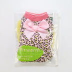 Fitwarm Leopard Dog Pajamas, Fleece Dog Clothes for Small Dogs Girl with Legs, Pet Onesie, Cat Outfit, Pink, XS