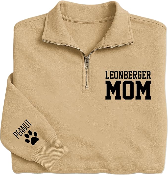 UrbanNEST Custom Dog Mom Sweatshirt, Cute & Cozy Gift for Dog Lovers, Perfect for Pet Moms