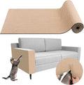 Climbing Cat Scratcher Mat Trimmable Cat Scratching Post Carpet 118’’x15.8’’ Self Adhesive Carpet Mat Pad Replacement for Cat Tree Shelves Post Couch Wall Furniture Steps DIY Protector (Beige)