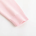 Simplee kids Baby Girl Knit Sweater with Bear in The Pocket Toddler Pullover Sweater Cute Fall Winter Clothes