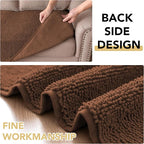 H.VERSAILTEX Non Slip Pet Couch Cover Chenille Dog Bed Protector Thick Soft Sofa Slipcover Pet Friendly Washable Couch Cushion Covers for Pets (30" x 70", Caramel)