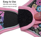 Step in Dog Harness and Leash Set, Reflective Adjustable No Pull Dog Harness for Extra-Small/Small Dogs Puppy and Cats, Soft Padded Mesh Vest Harnesses for Girl and Boy Pets(Pink Floral,XS)