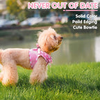 PUPTECK Dog Harness for Puppy and Small Sized Dogs, Step-in No Pull Soft Mesh Vest Harness for Cats Small Pets Walking, Pink, New S