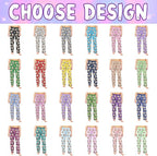 Custom Couple Pajama Pants Sock with Funny Face, Personalized PJ Anniversary Birthday Women Men Pants
