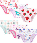 Girls and Toddlers 100% Cotton Underwear Tagless Soft Panties Size 2-3T,4-5T,6,8,10,12 (6-Pack)