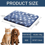 Dog Bed Mat, Reversible Crate Pads for Small/Medium/Large Dogs & Cats Sleeping, Portable & Soft, Dog Beds Crate Pad M(30"*20"*1.5")