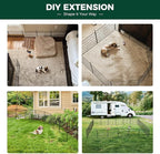 FXW MiniPaws Unleashed Dog Playpen, Expandable & Portable Design for Yard, RV Camping and Indoor Use, for Small and Medium Dogs, 32-inch 12 Panels