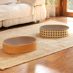 FUKUMARU Cat Scratcher Cardboard Lounge Bed, 2-in-1 Cat Scratch Pad, Oval Cats Scratching Board Indoor, Durable Modern Kitty Scratcher Bowl, Cats Scratch Furniture Protector, Polka Dot