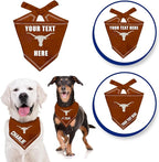 Pets First NCAA Texas Longhorns Personalized Tie Around Bandana for Dogs & Cats, Size Large/X-Large. Custom Dog Bandana Scarf Bib for Pet Cat Dog. The Ultimate Game-Day & Party Customizable Bandana