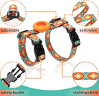 Cat Harness and Leash Escape Proof for Walking Travel Outdoor - Soft Nylon Adjustable Cute Cat Harness Leash Set with Airtag Holder for Small Large Cats