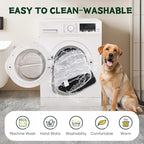 Dog Crate Pad Washable, Ultra Soft Plush Crate Mat for Medium Large Dogs, Non Slip Cushion for Metal Crates, Indoors or Travel, 42 x 28 Inch, Gray