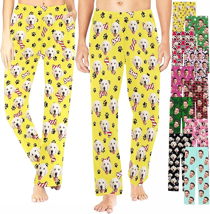 Custom Pajama Pants Customized Pajamas For Men Women Funny Xmas Pjs