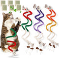 6 PCS XL Cat Toys Chew Ropes, 27.56 Inches Cat Chew Rope Toy for Teeth Cleaning, Safe Catnip Toys for Cats Rope Chew Toy (6 Bags of Catnip Included)