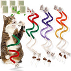 6 PCS XL Cat Toys Chew Ropes, 27.56 Inches Cat Chew Rope Toy for Teeth Cleaning, Safe Catnip Toys for Cats Rope Chew Toy (6 Bags of Catnip Included)