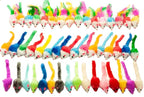 Fashion's Talk 48-Count Assorted Mice Cat Toys Furry Rattle Mouse Kitten Toy Mini Mice for Indoor Cats Interactive Play Color Varies