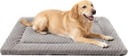Dog Bed Mat - Dog Crate Pad - Reversible Mat for Pet Comfort - Soft Bed Crate Pads for All Seasons - Durable, Machine Washable Mat for Crates, Travel, and Home (Light Gray, 35" L*23" W*1.5" Th)