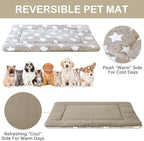 VitalCozy 4 Pcs Dog Crate Pads, Ultra Soft Warm Washable Anti-Slip Kennel Bed Mat for Pets, Reversible, Replaceable, Cozy Cage Liner for Small Medium Large Dogs and Cats(18 x 24 x 1.6 Inch,Apricot)