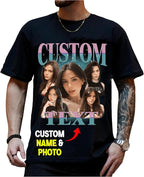NAZENTI Custom Valentine Shirt Gifts for Boyfriend, Customized Bootleg Rap Tee