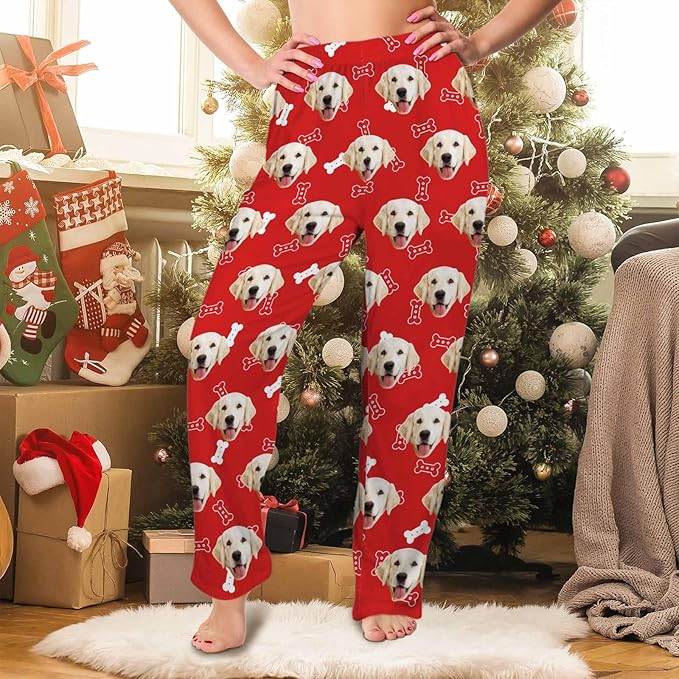 Customized Face Pajama Custom Pajama Pants with Photo for Women Mom